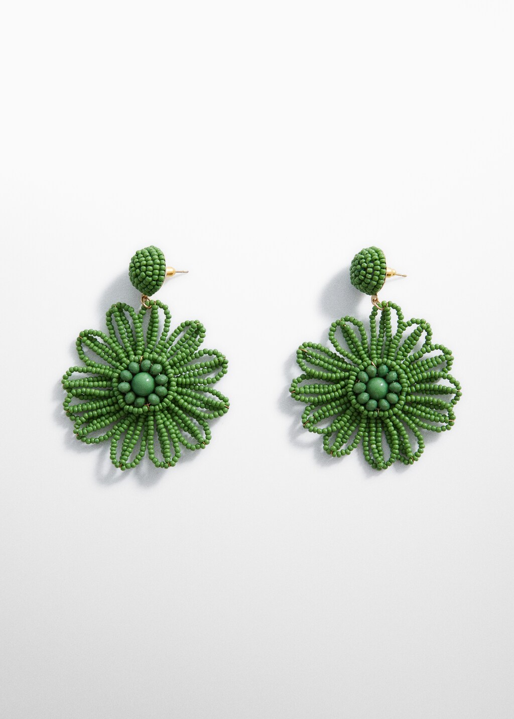 Flower beaded earrings - Article without model