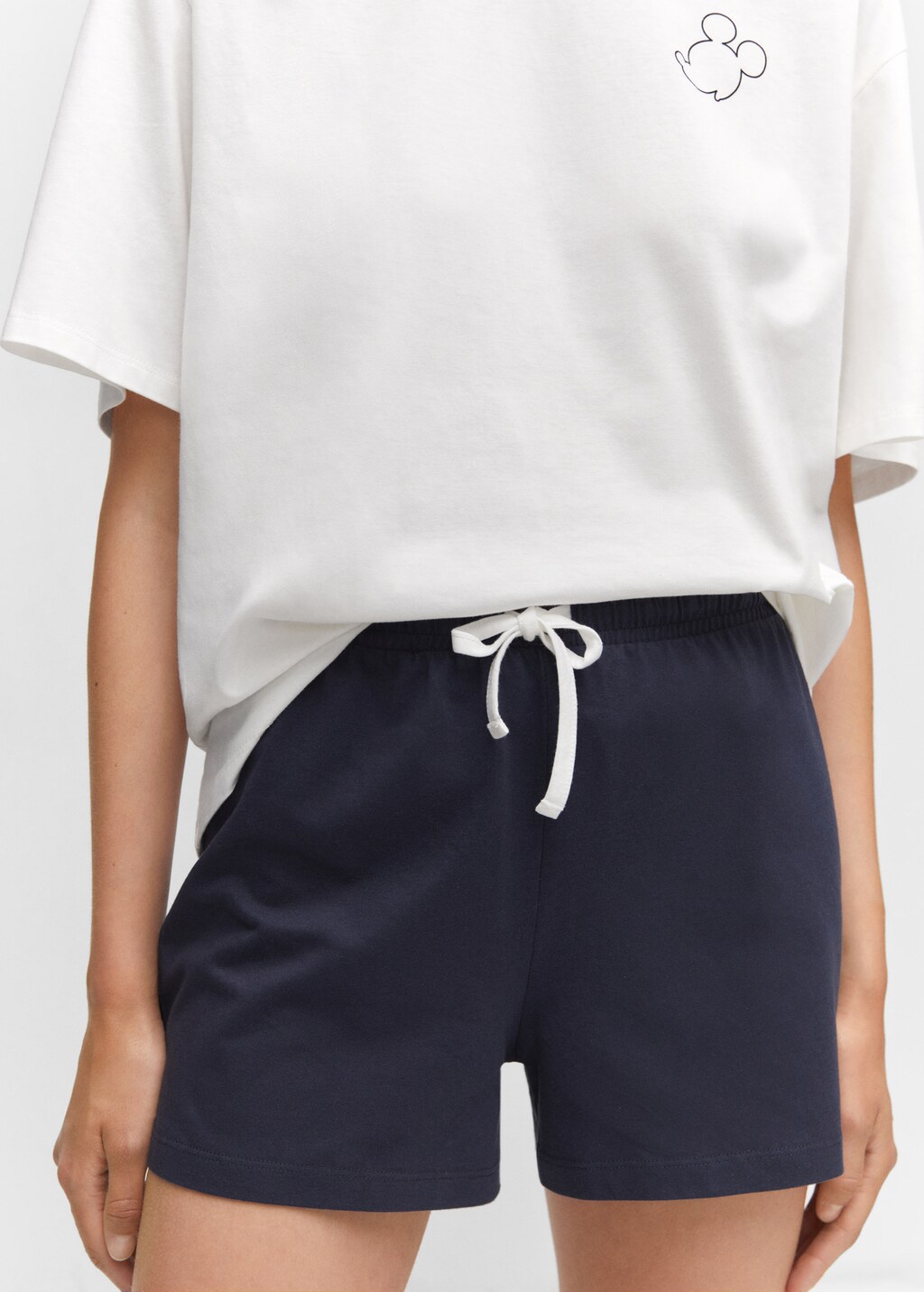 Cotton shorts with elastic waist - Details of the article 6