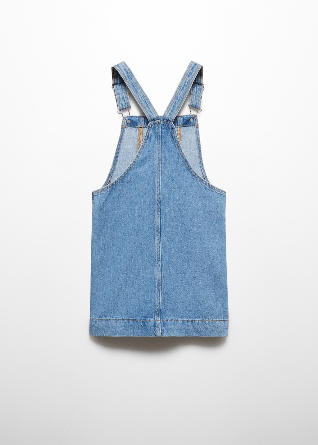 Short cotton pinafore dress - Reverse of the article