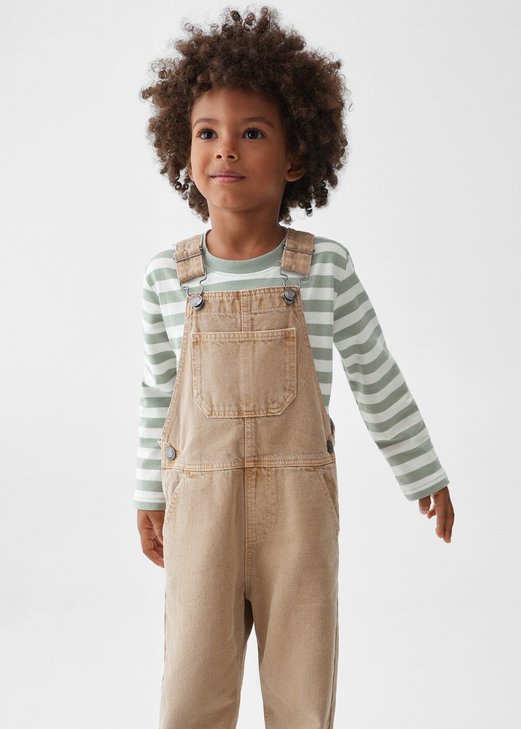 Lined denim dungarees - Medium plane