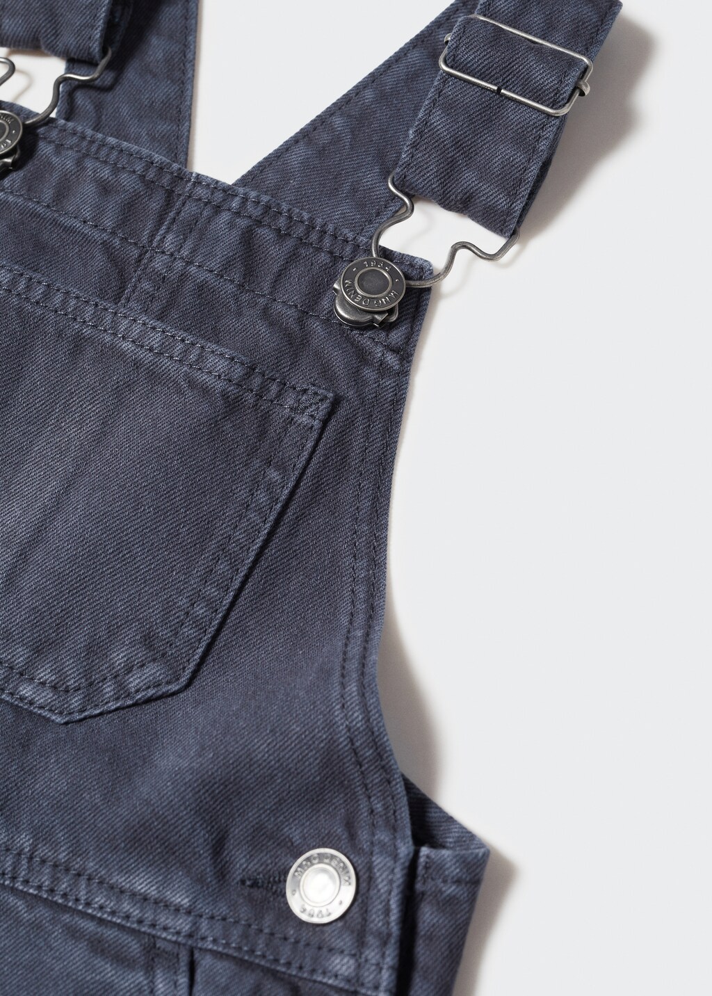 Lined denim dungarees - Details of the article 8