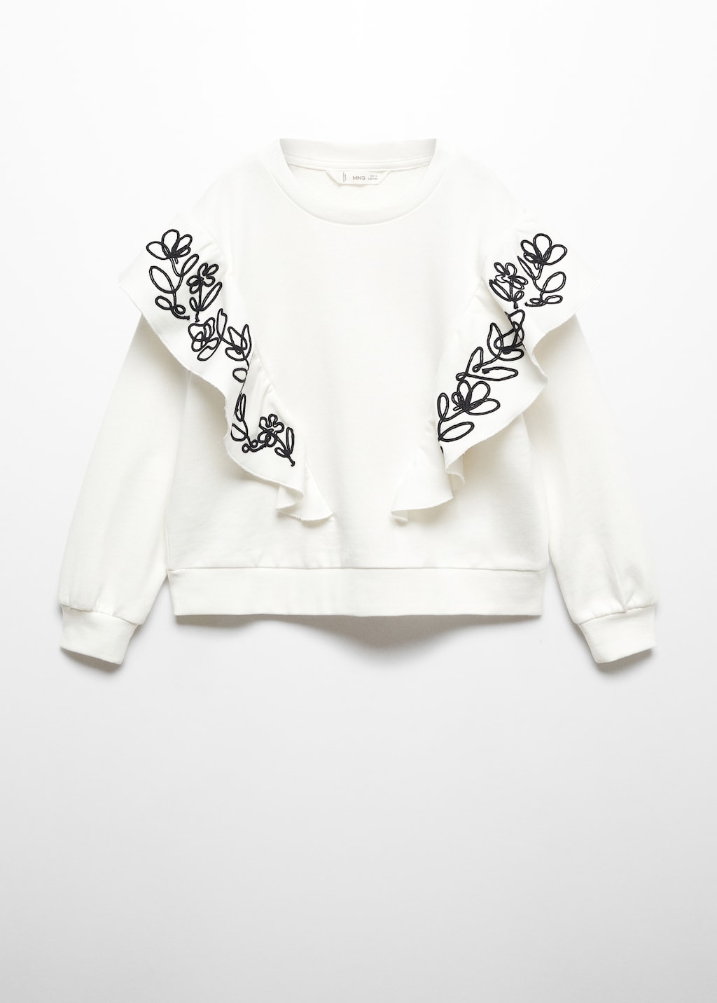 Frills printed sweatshirt - Article without model