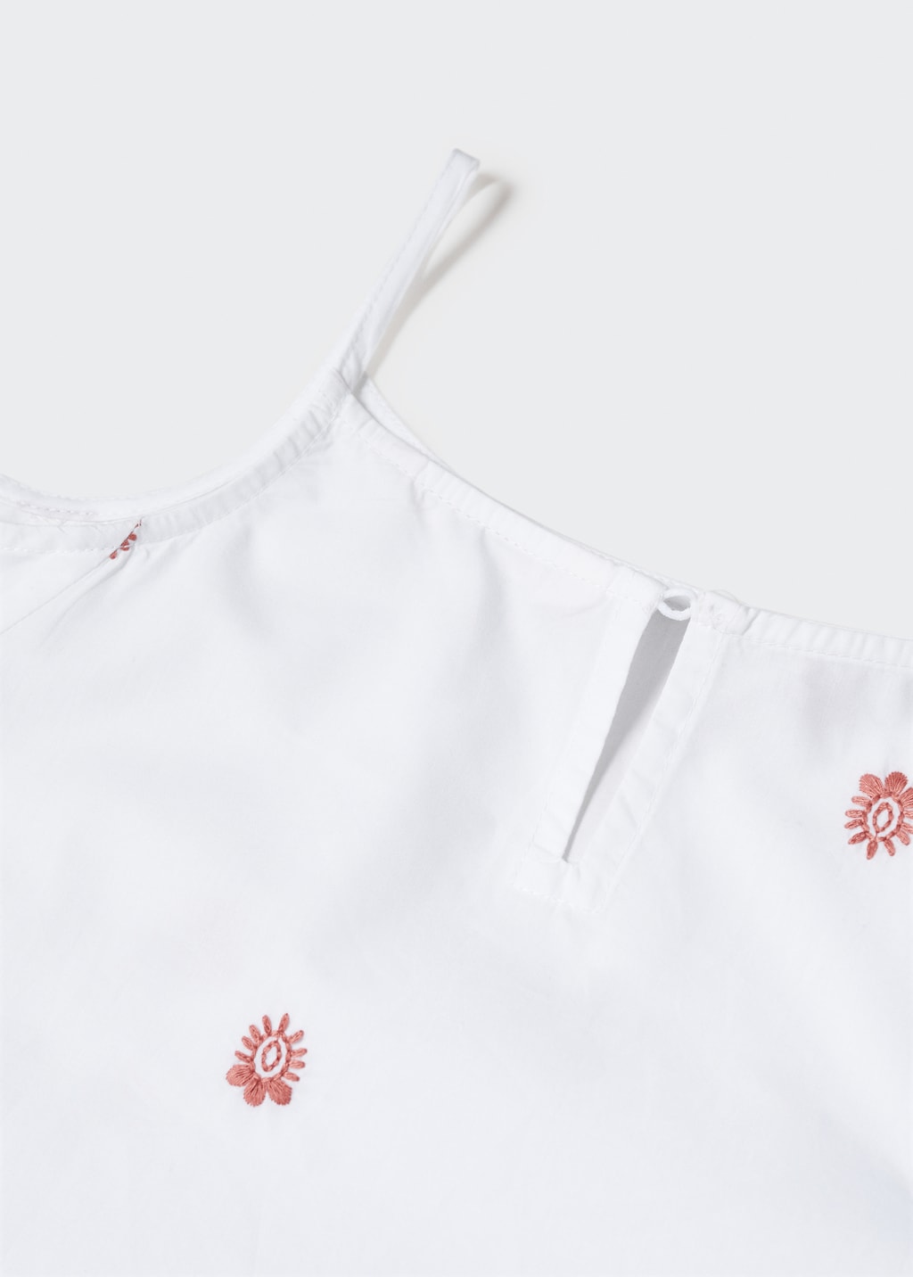 Baumwollbluse mit Schlitz - Detail des Artikels 8