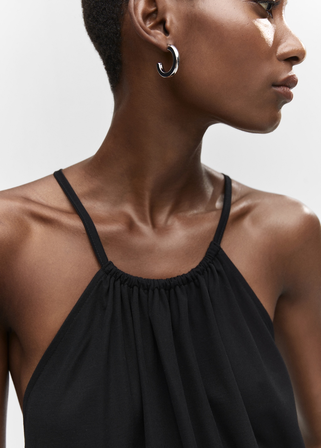 Cross-back maxi-dress - Details of the article 1