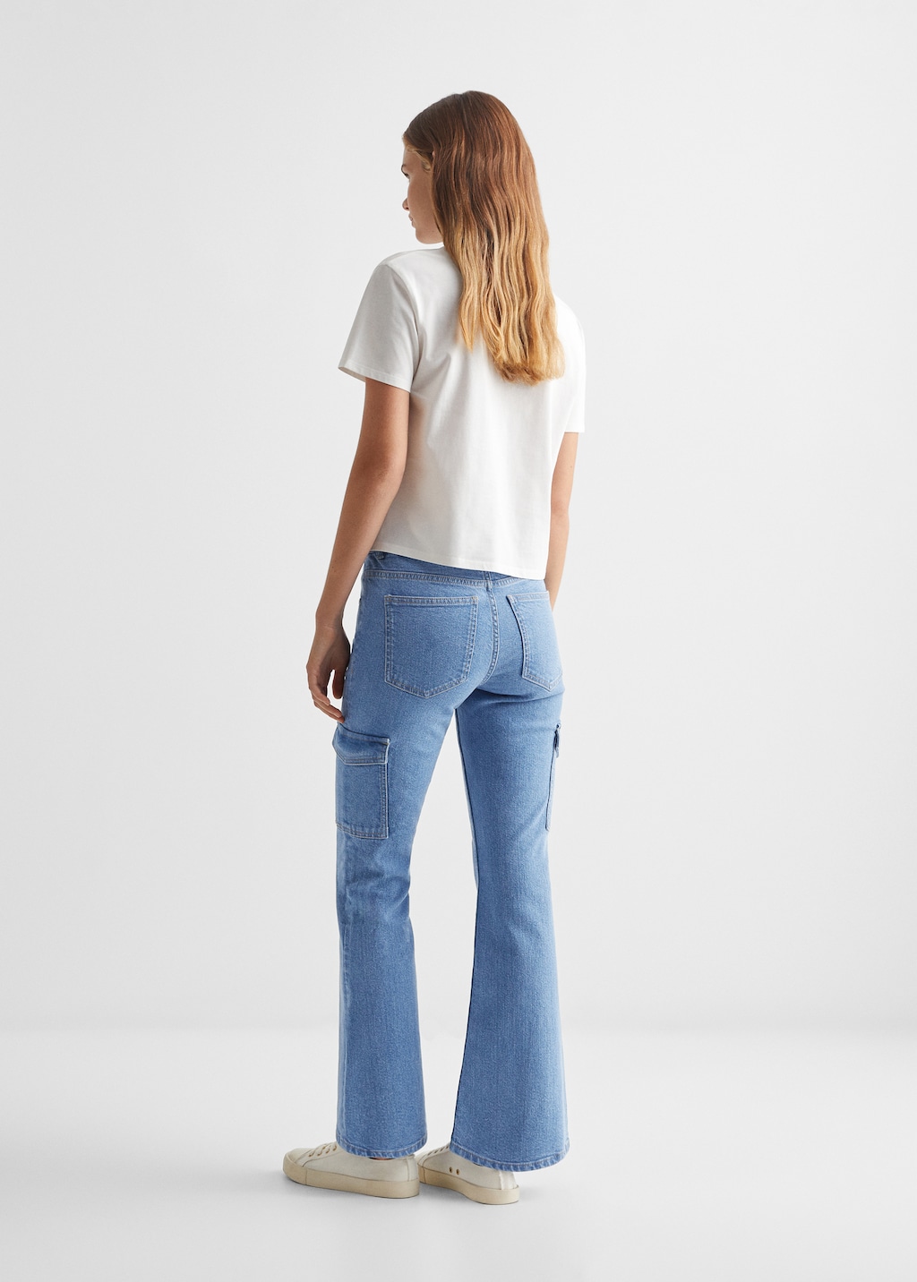 Flared cargo jeans - Reverse of the article