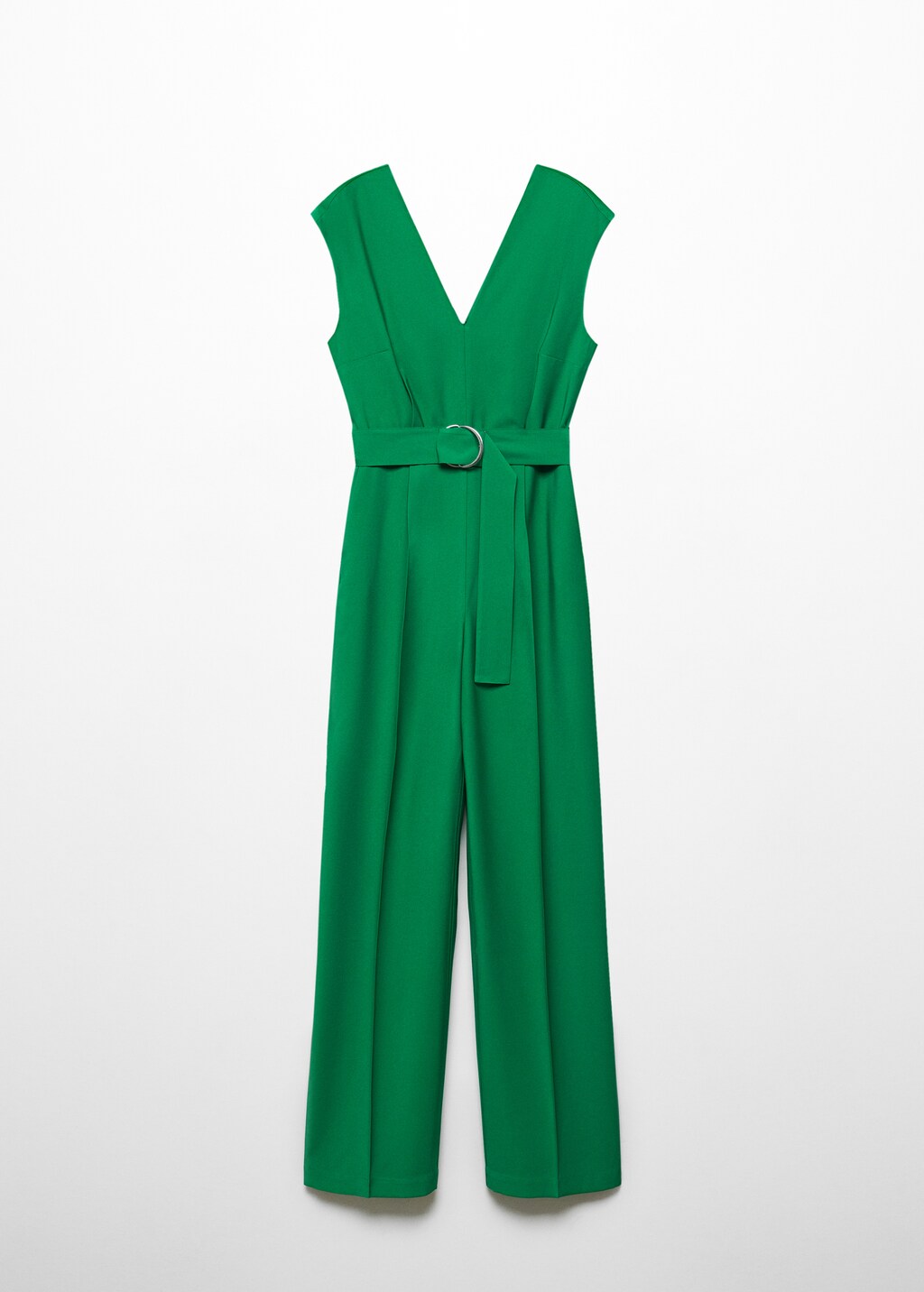 V-neck jumpsuit with belt - Article without model