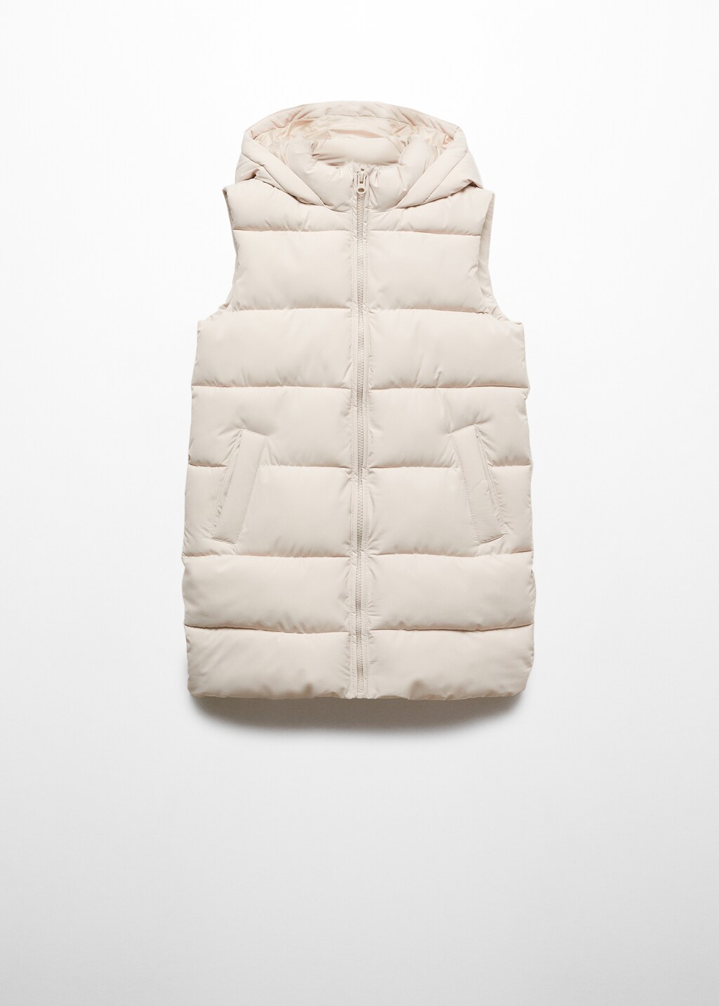 Long quilted gilet - Article without model