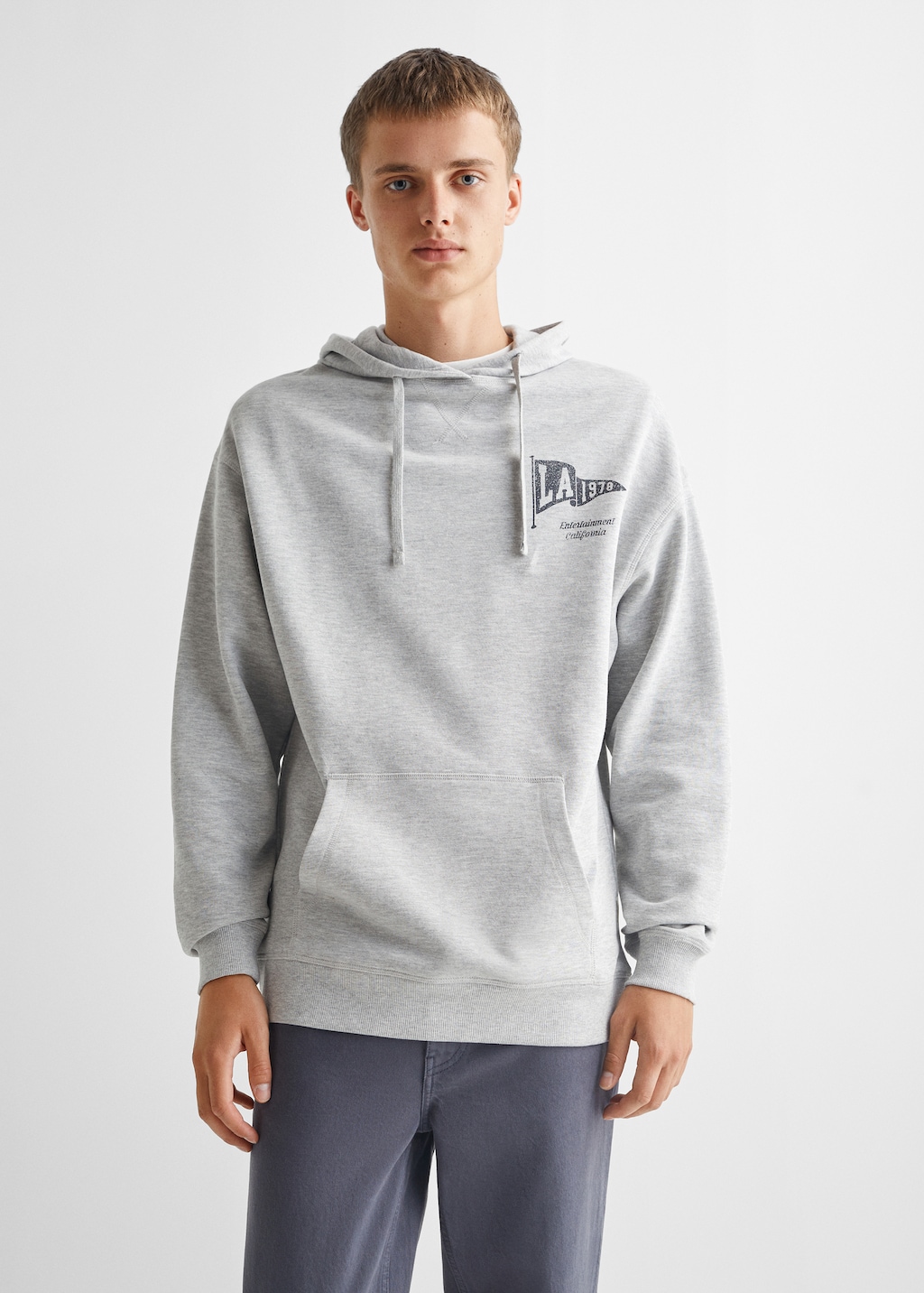 Sweat-shirt coton imprimé - Plan moyen