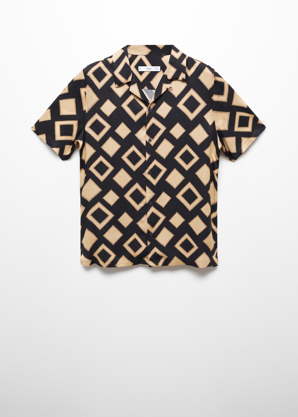 Geometric-print bowling shirt - Article without model