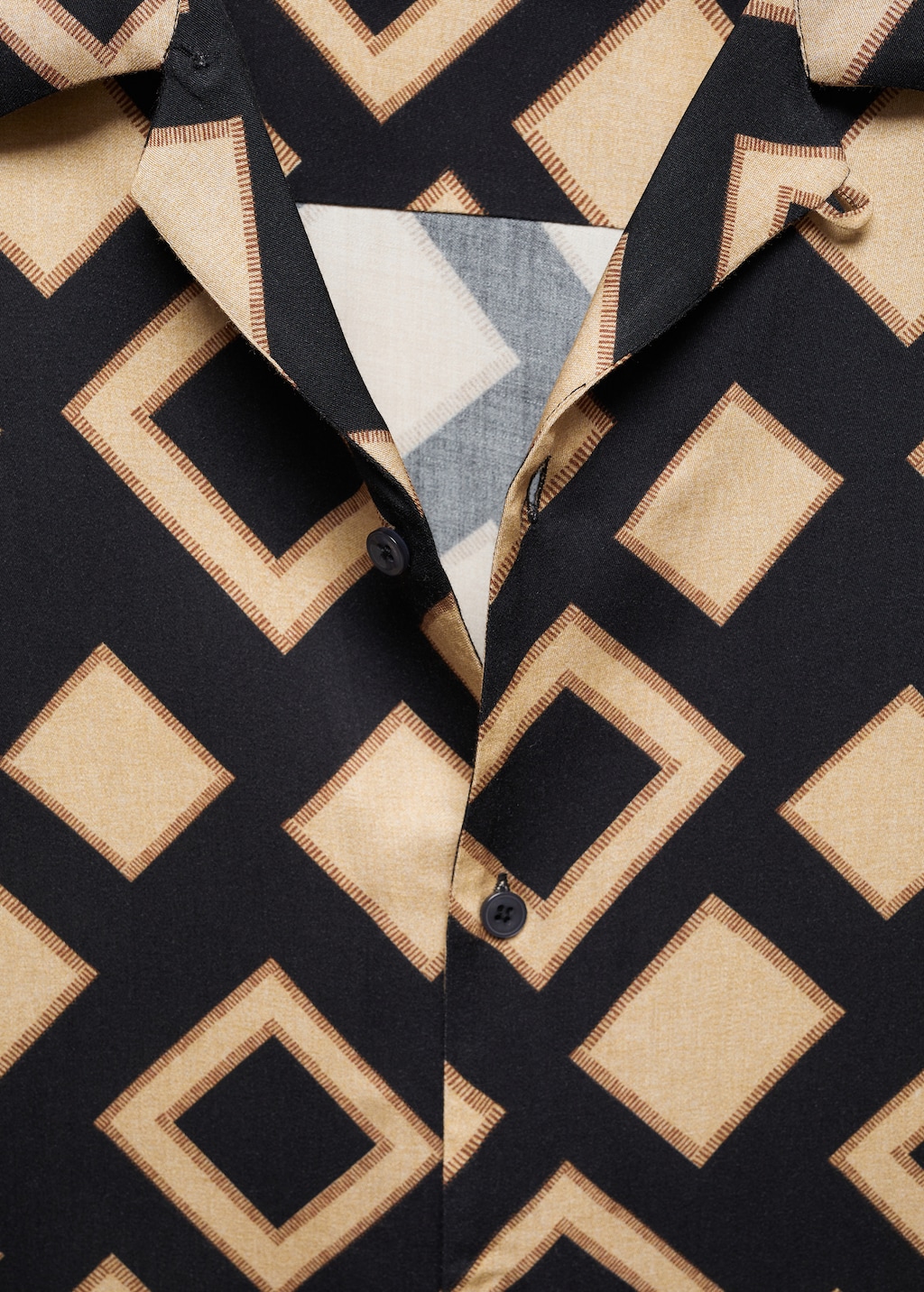 Geometric-print bowling shirt - Details of the article 8