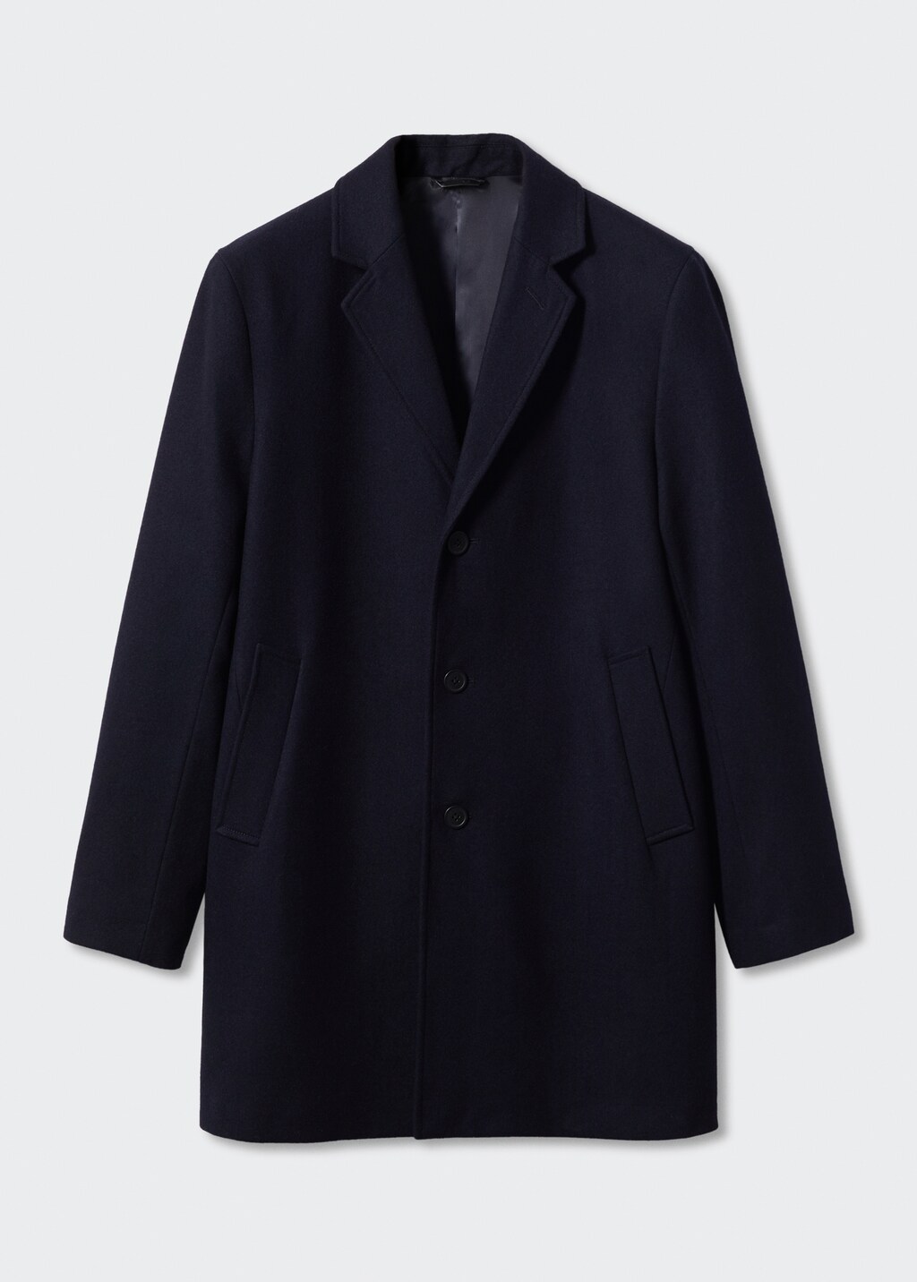 Lightweight recycled wool coat