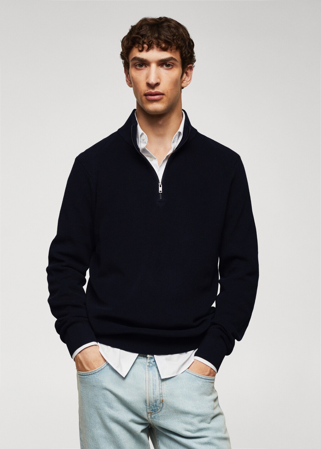 Perkins sweater with cowl neck - Medium plane