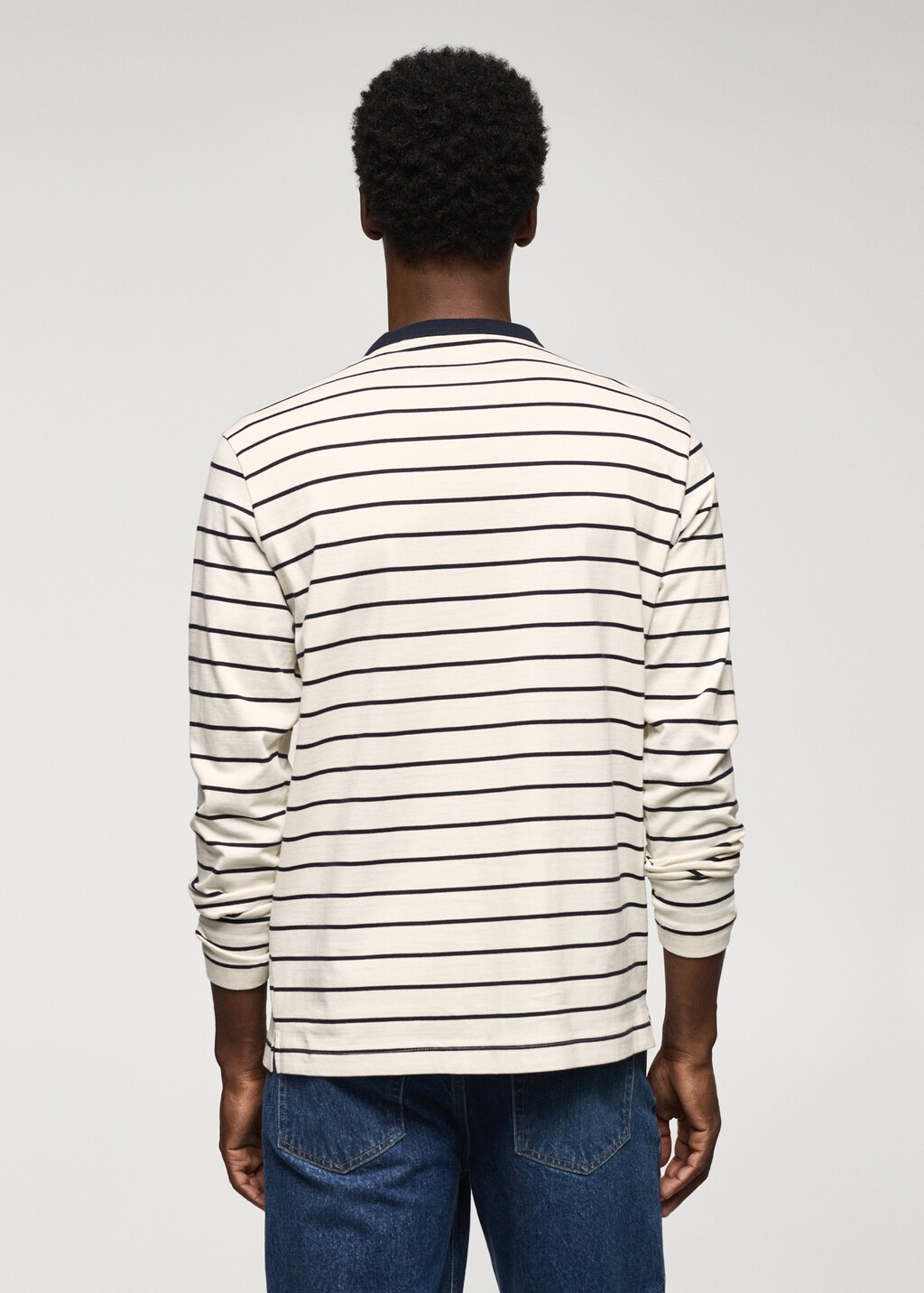 Striped long sleeves t-shirt - Reverse of the article