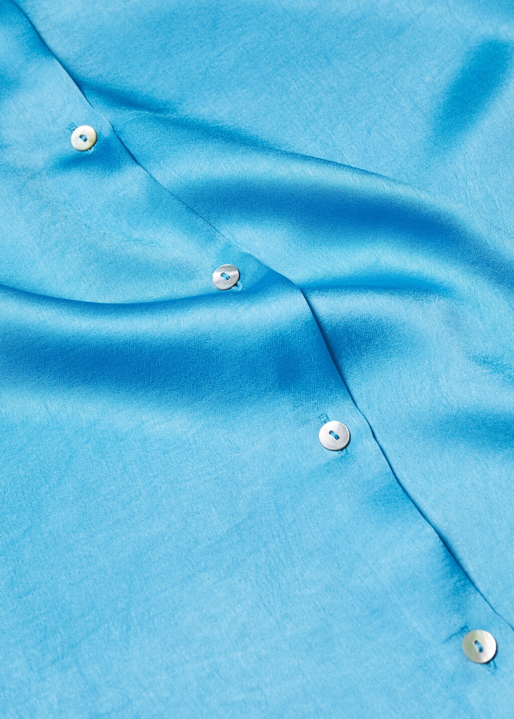 Round-neck satin shirt - Details of the article 8