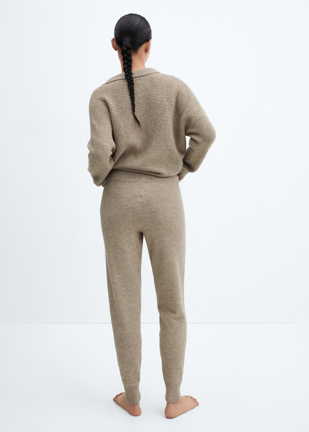 Knit jogger-style trousers - Reverse of the article