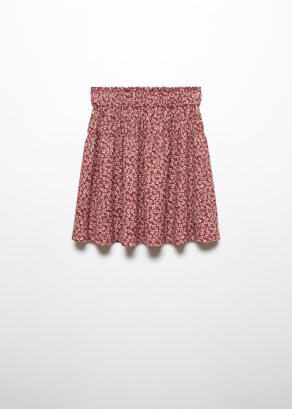 Ruffle flower print skirt - Reverse of the article