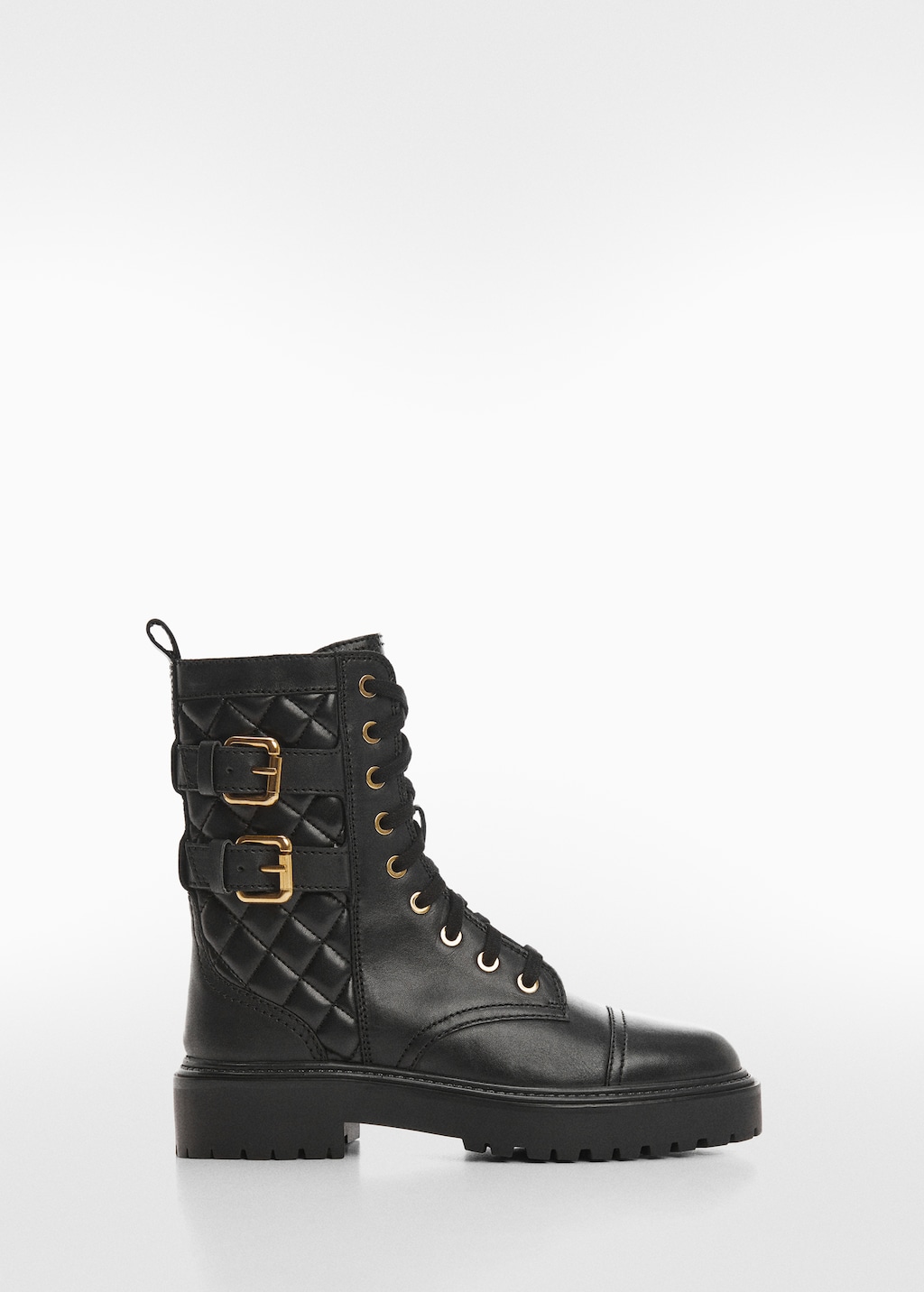 Military leather ankle boots - Article without model