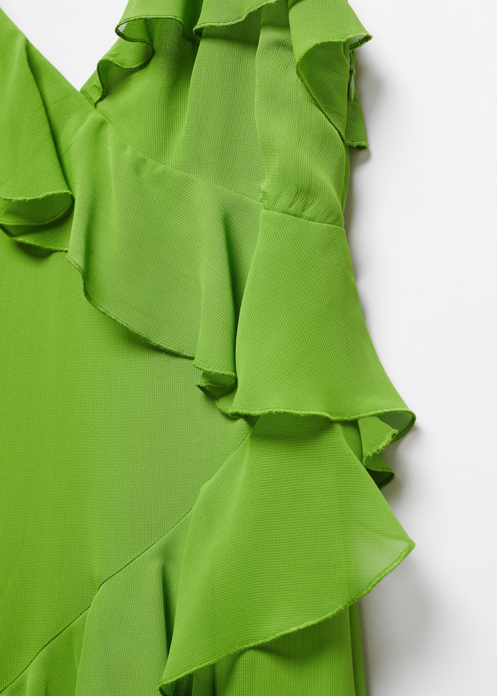 Asymmetric ruffled dress - Details of the article 8