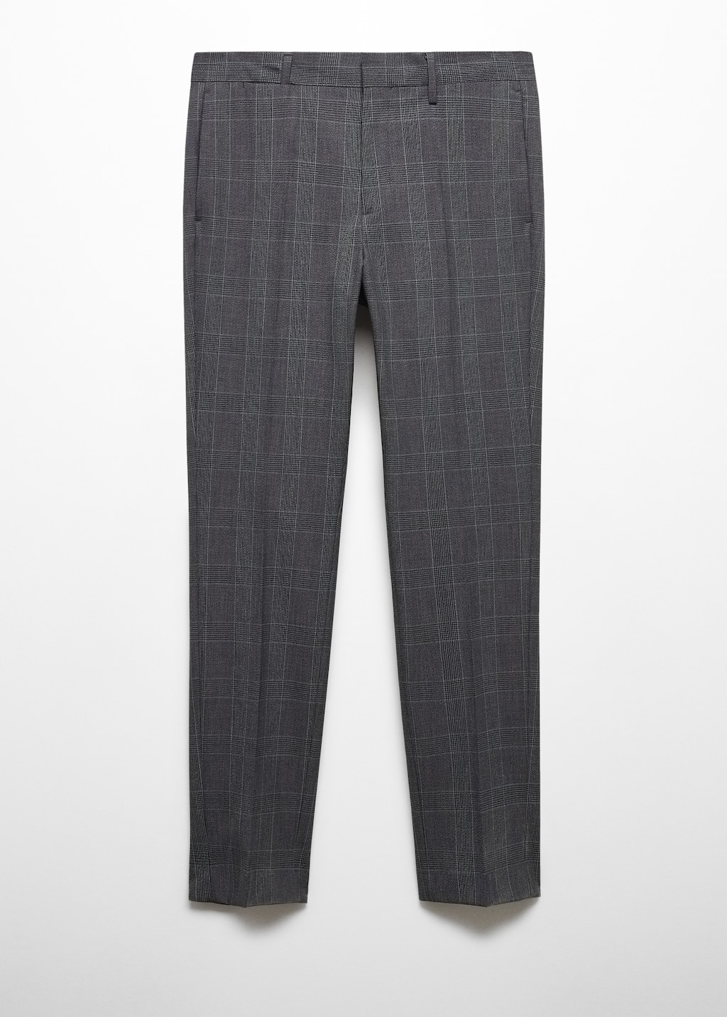 Super slim-fit Tailored check trousers - Article without model