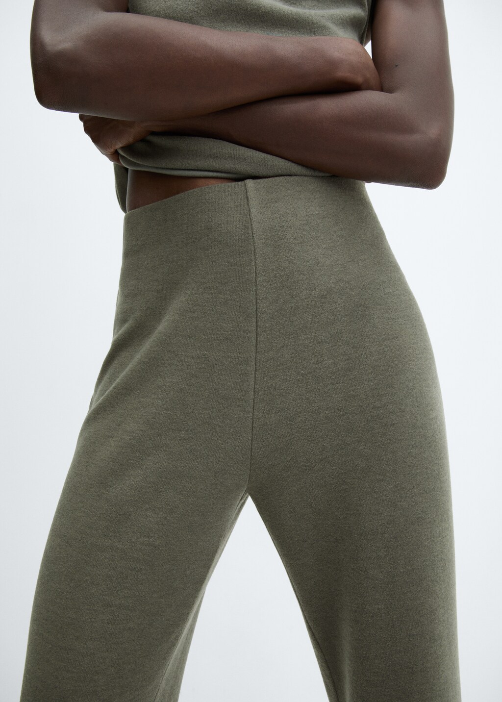 Cotton-linen knitted trousers  - Details of the article 6