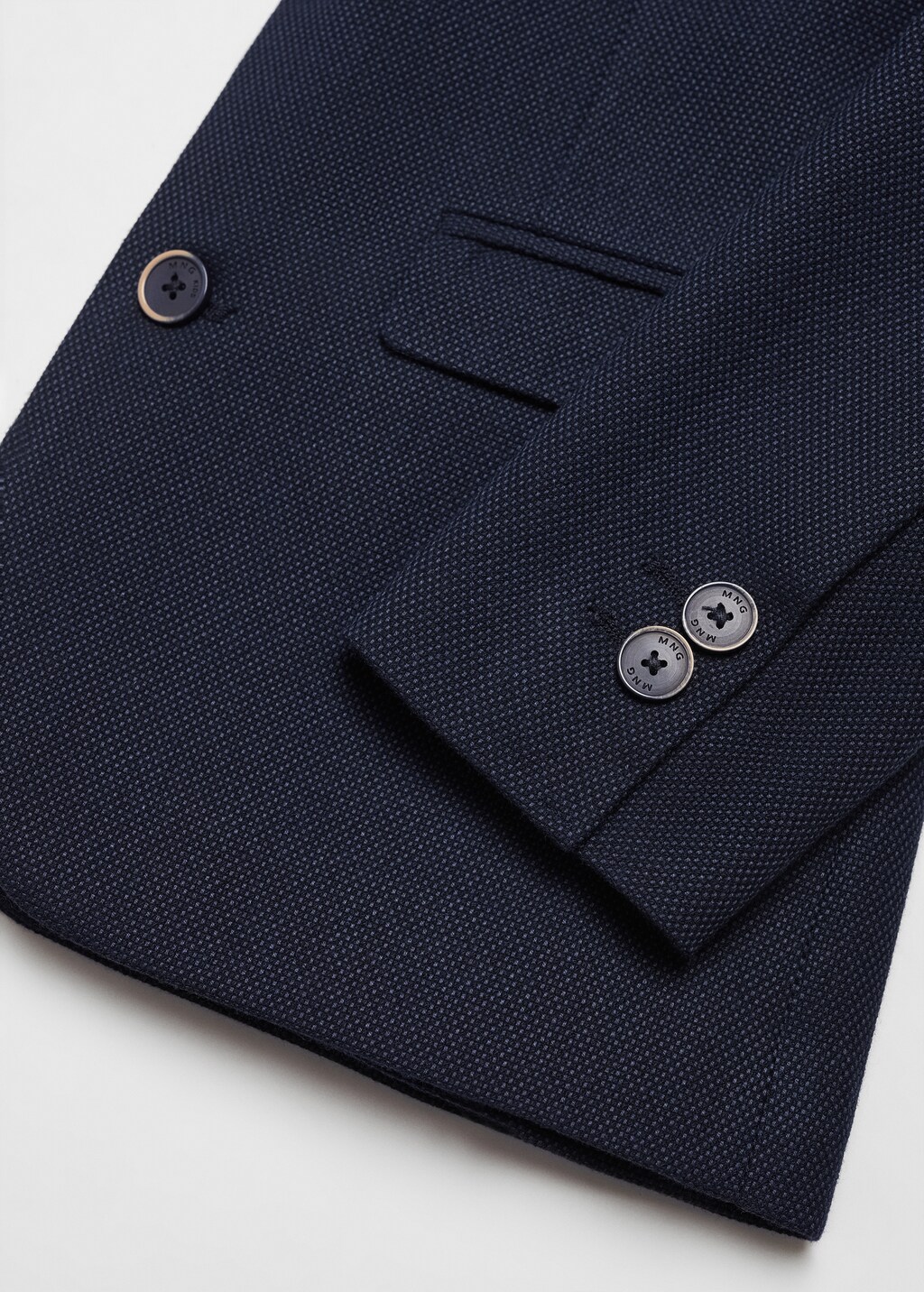 Textured slim fit blazer - Details of the article 8