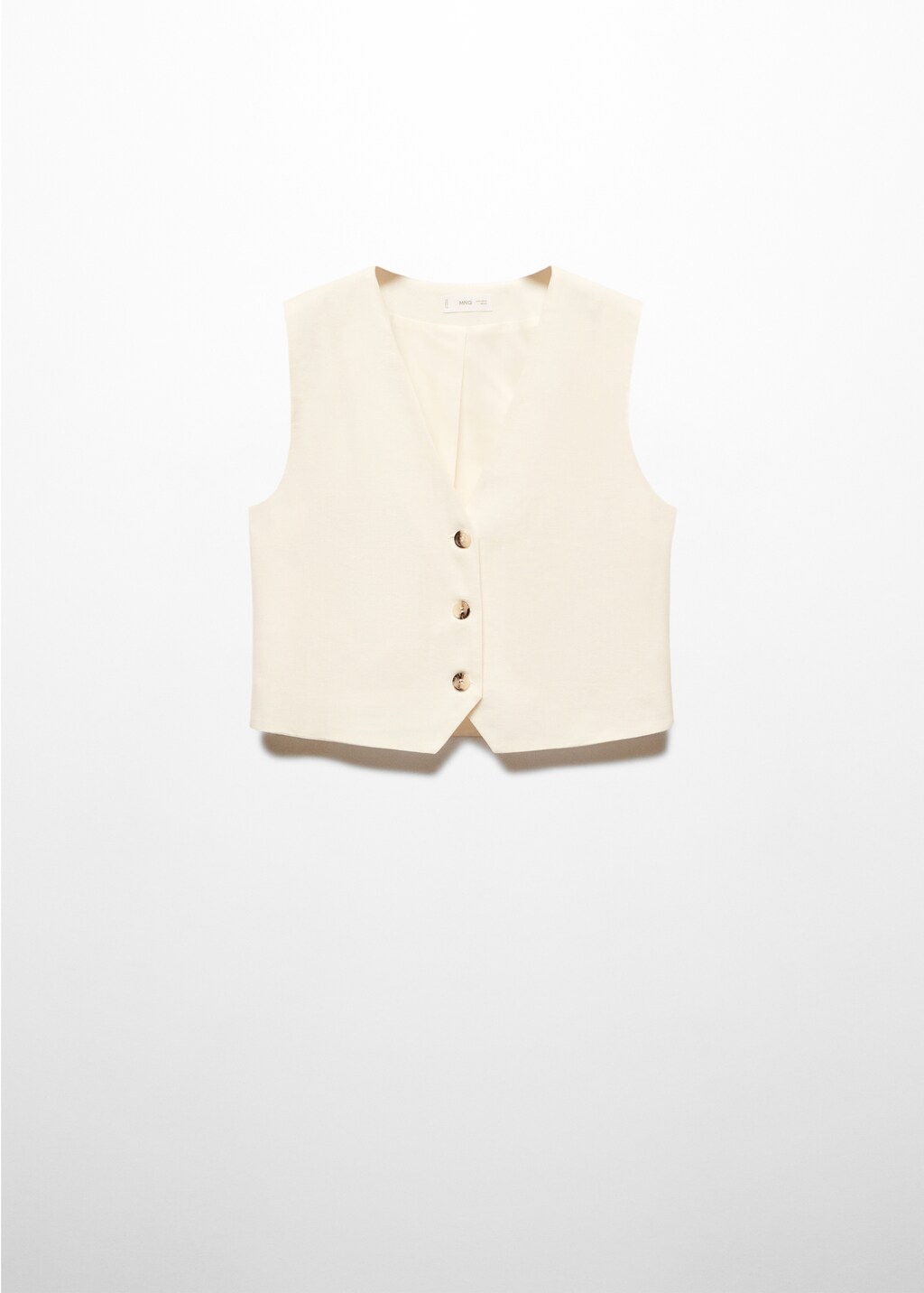 Linen-blend waistcoat - Article without model