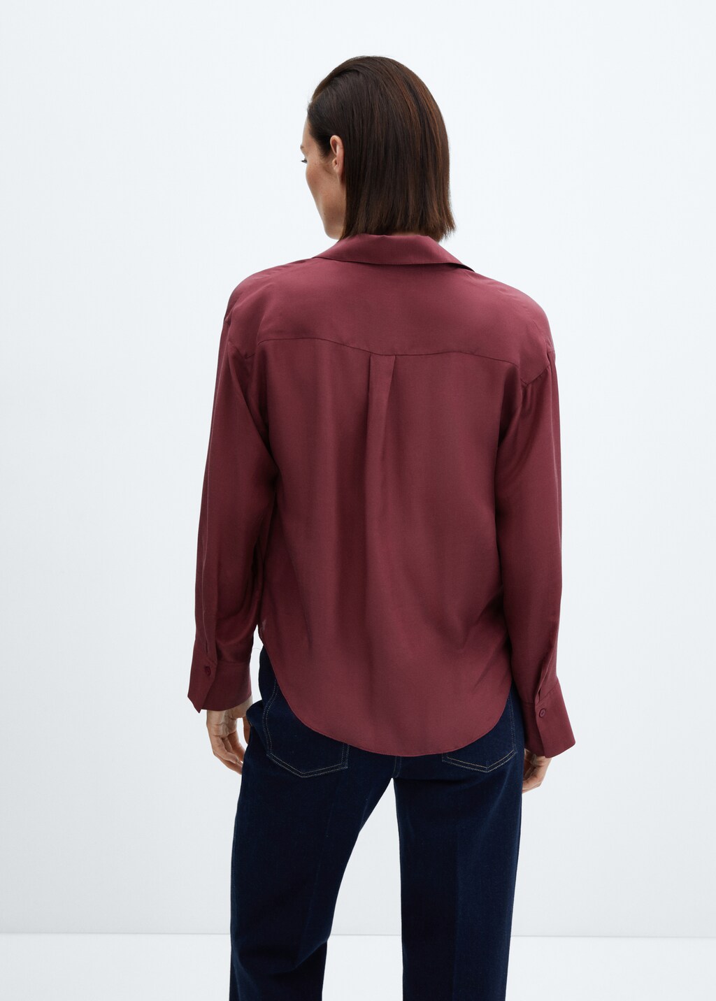 Satin wrap blouse - Reverse of the article