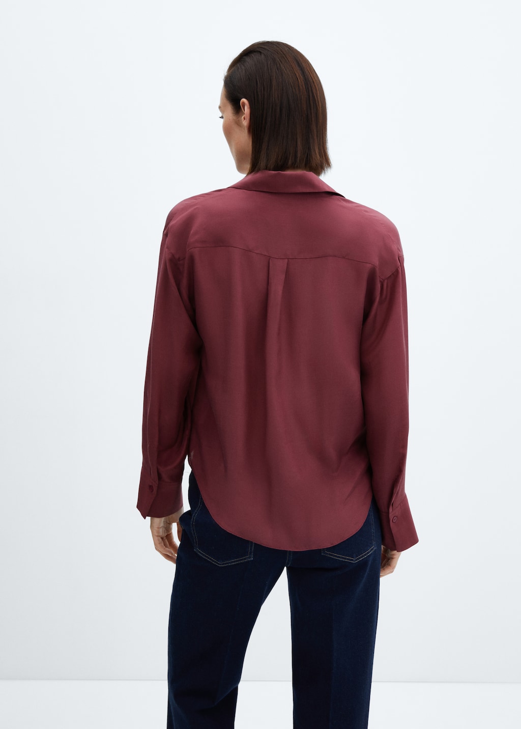 Blouse cache-cœur satinée - Verso de l’article