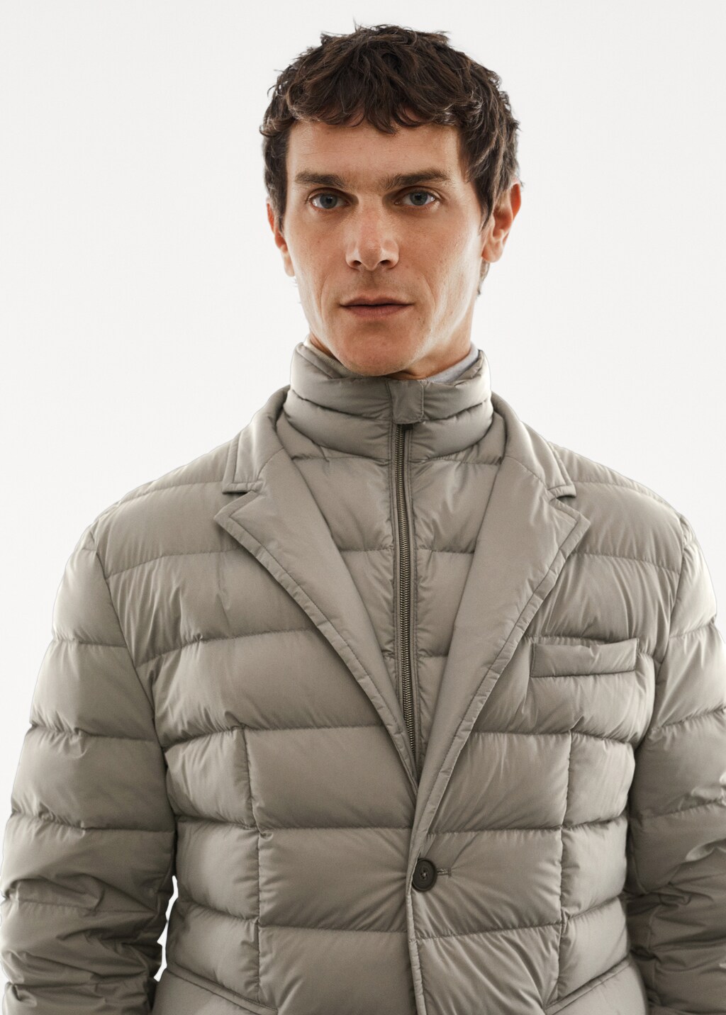 Water-repellent padded anorak - Details of the article 1