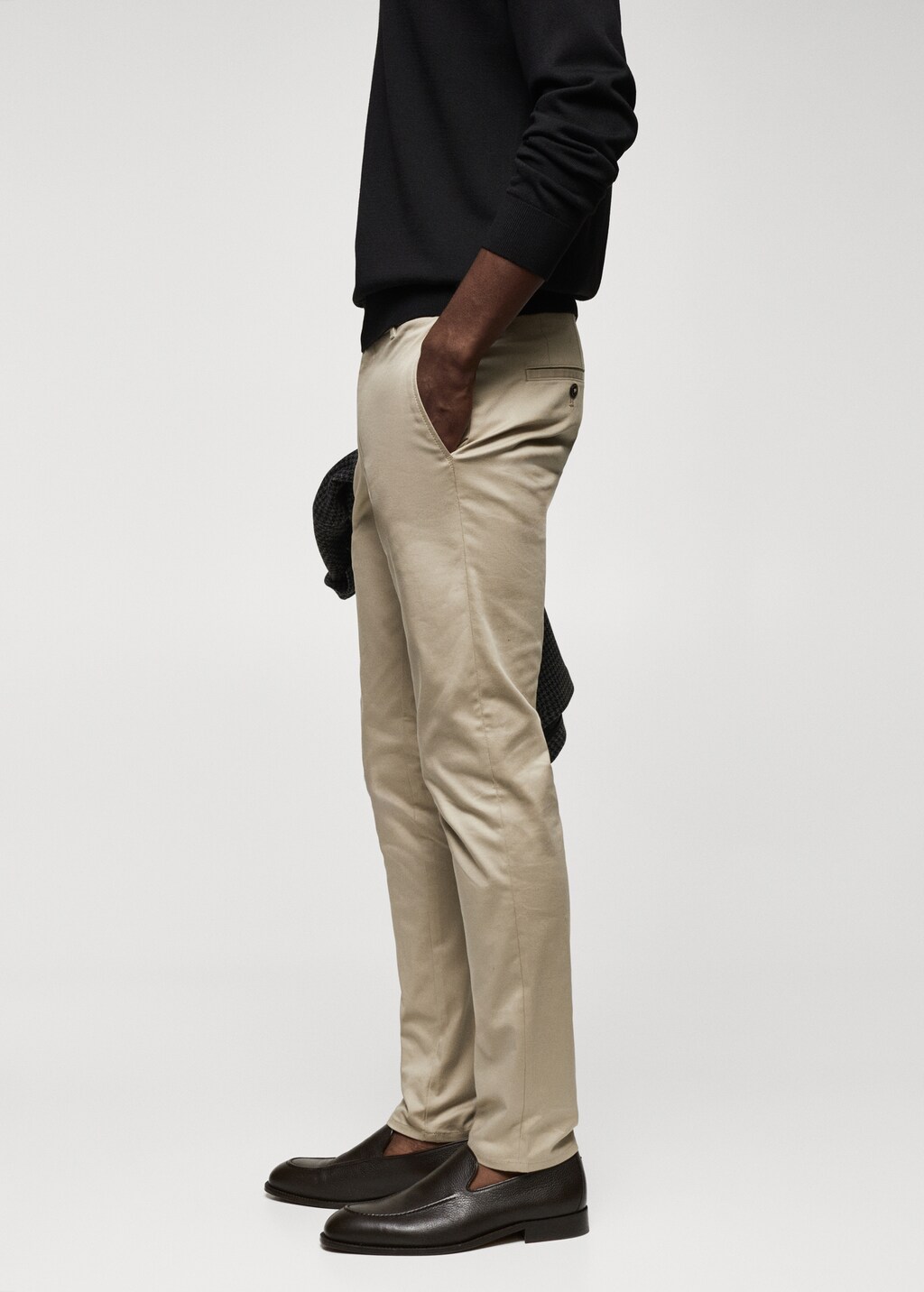 Skinny cotton chino trousers - Details of the article 2