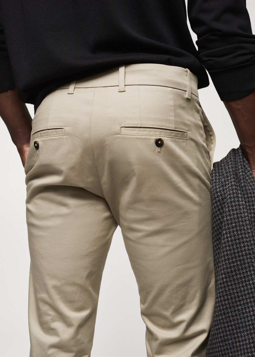 Skinny cotton chino trousers - Details of the article 4