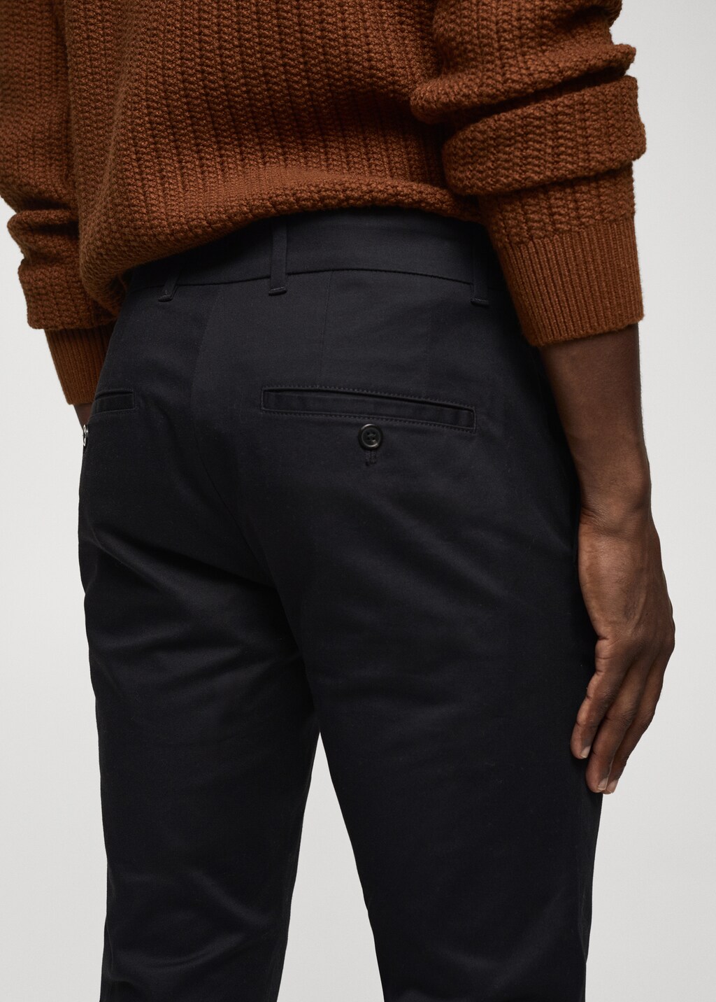 Skinny cotton chino trousers - Details of the article 4