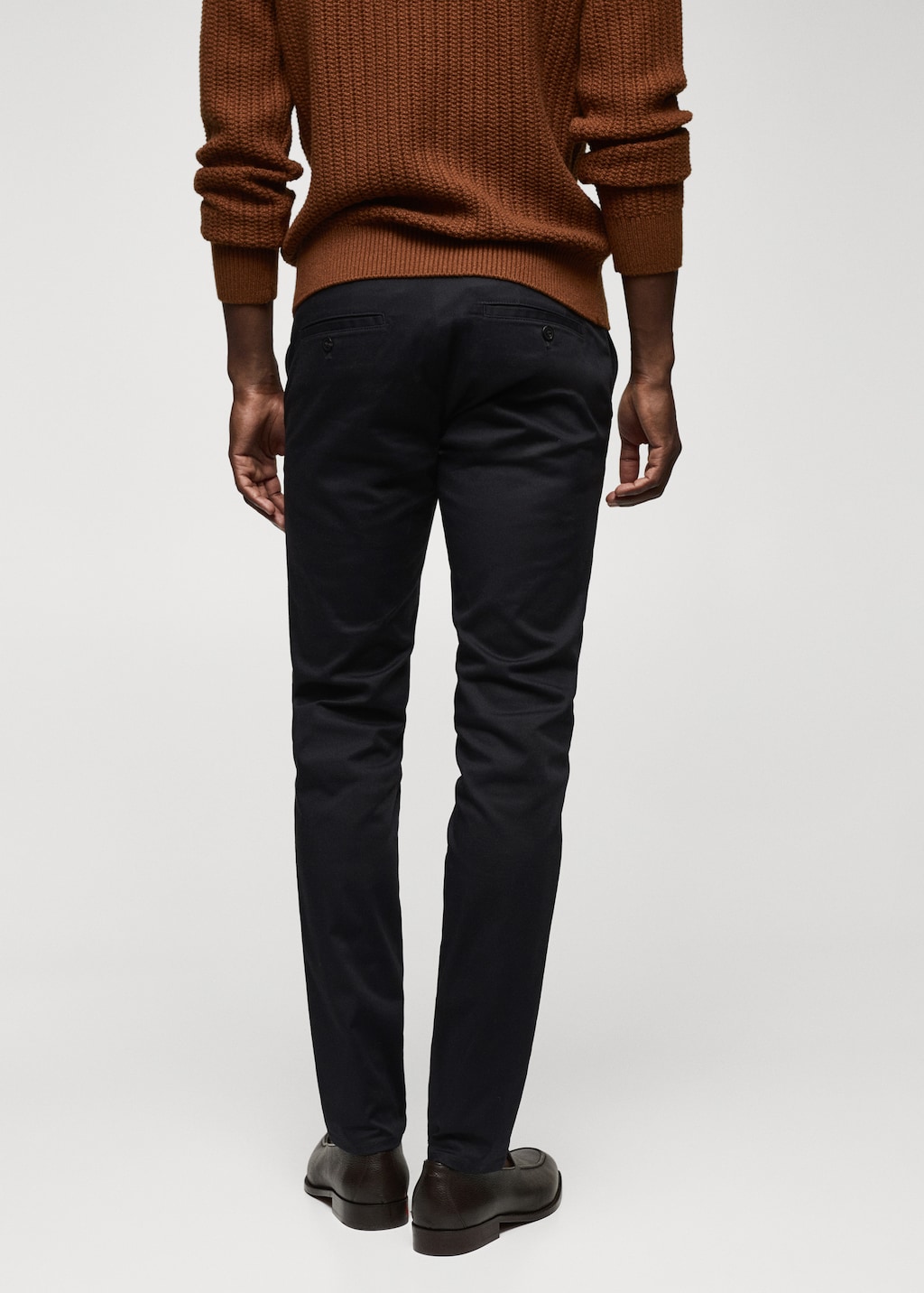 Skinny cotton chino trousers - Reverse of the article