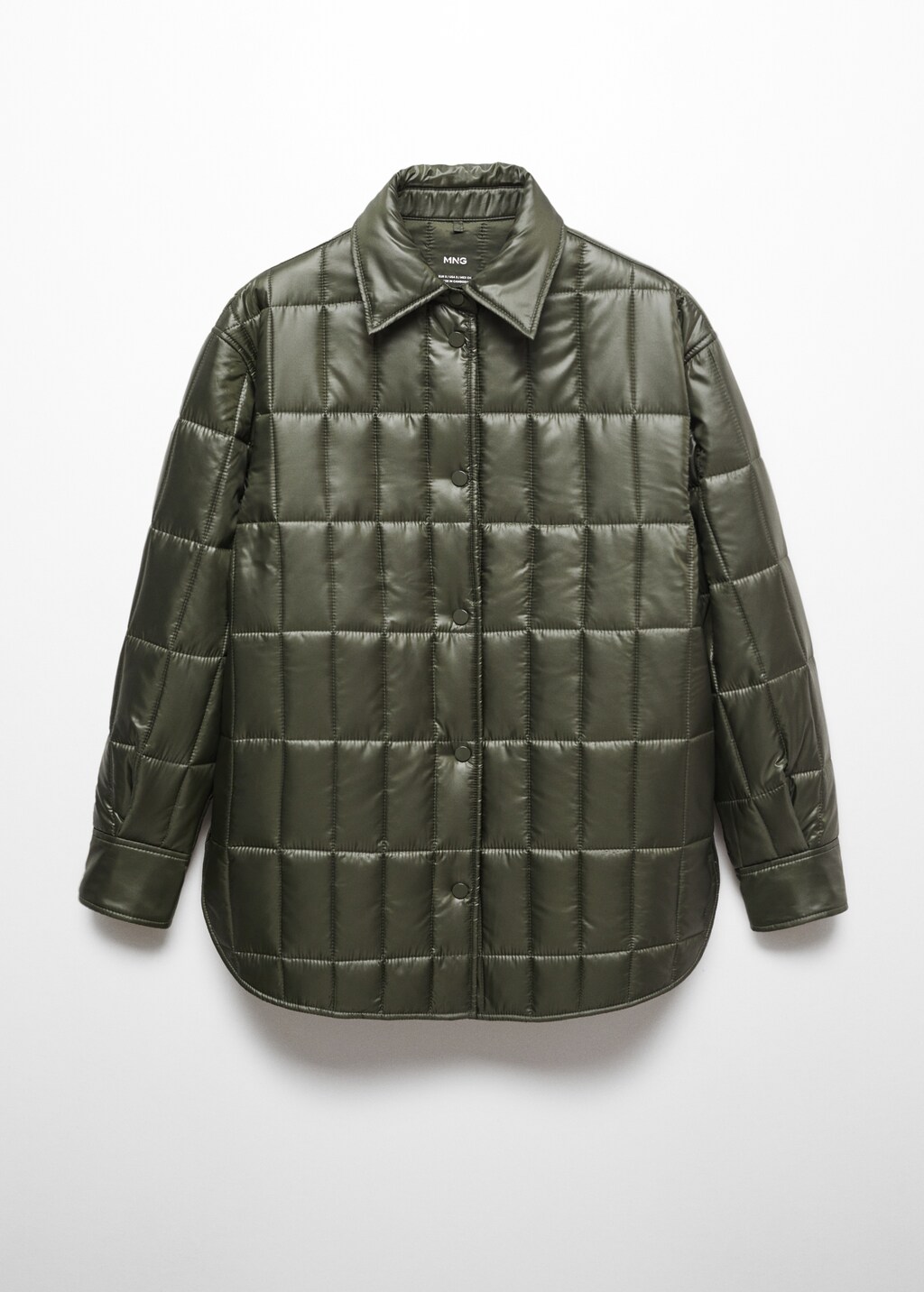 Quilted anorak with shirt collar - Article without model