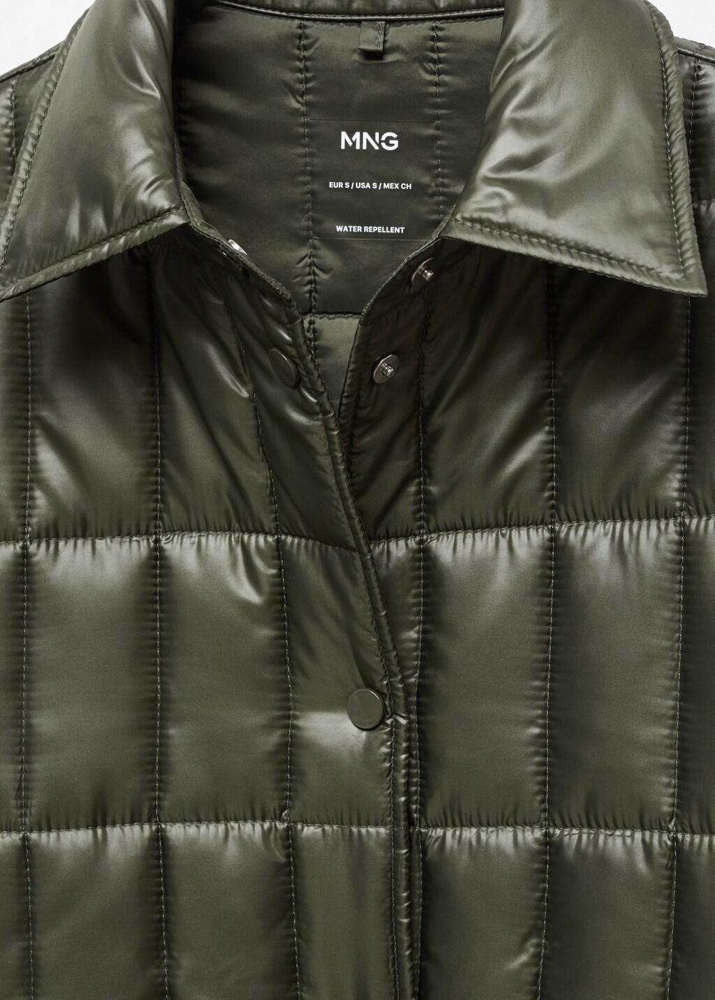 Quilted anorak with shirt collar - Details of the article 8