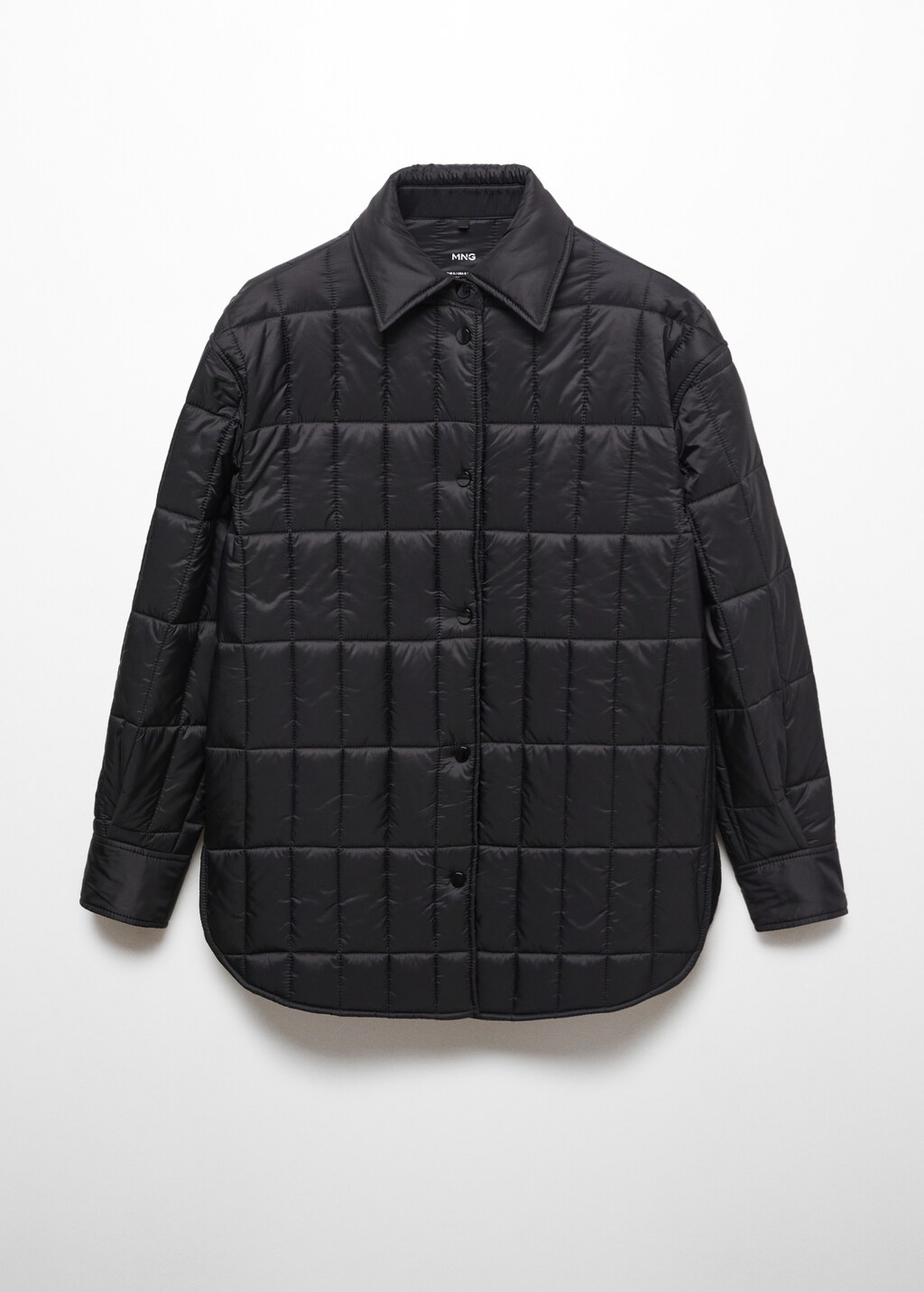 Quilted anorak with shirt collar - Article without model