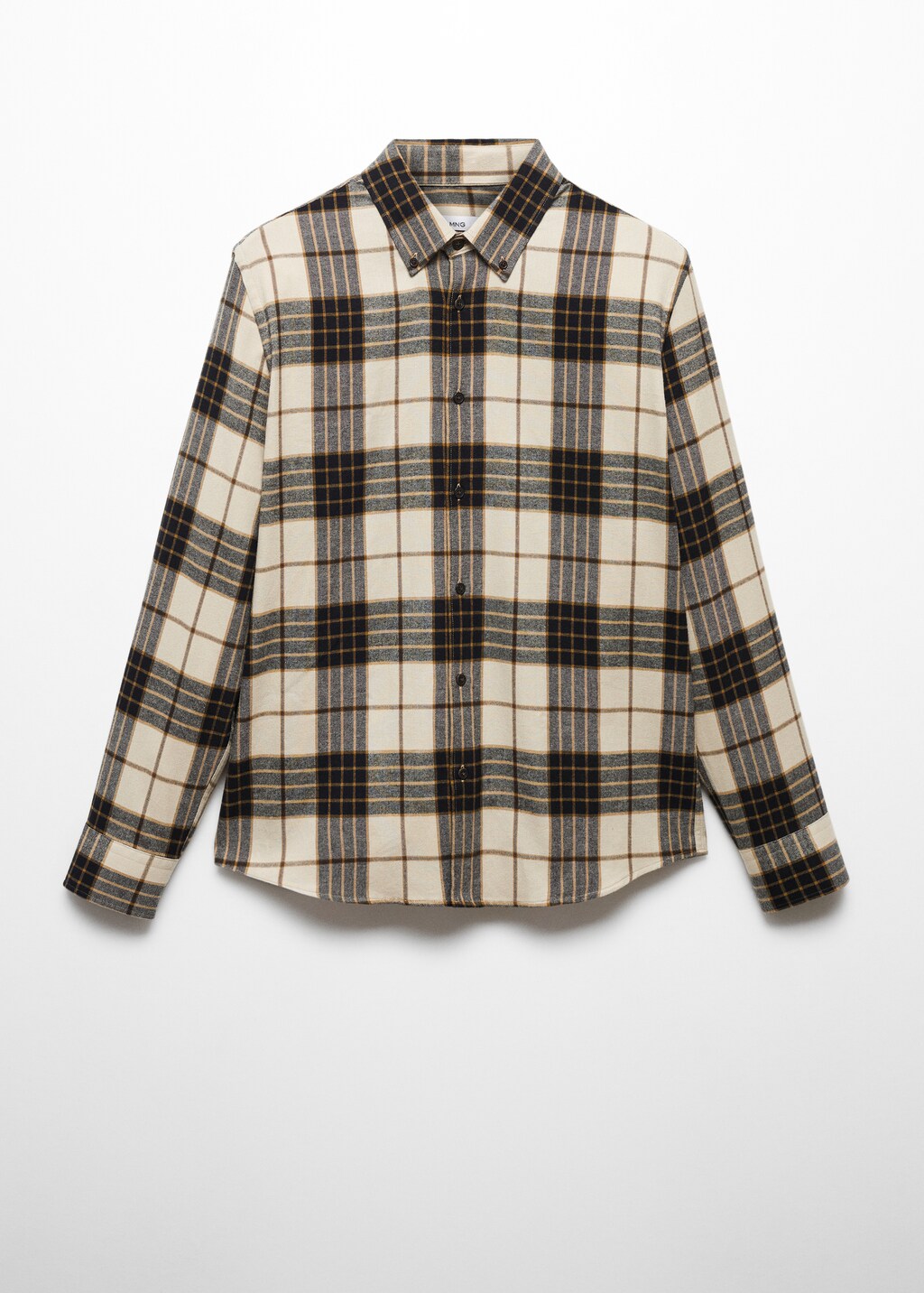 Regular fit checked flannel shirt - Article without model