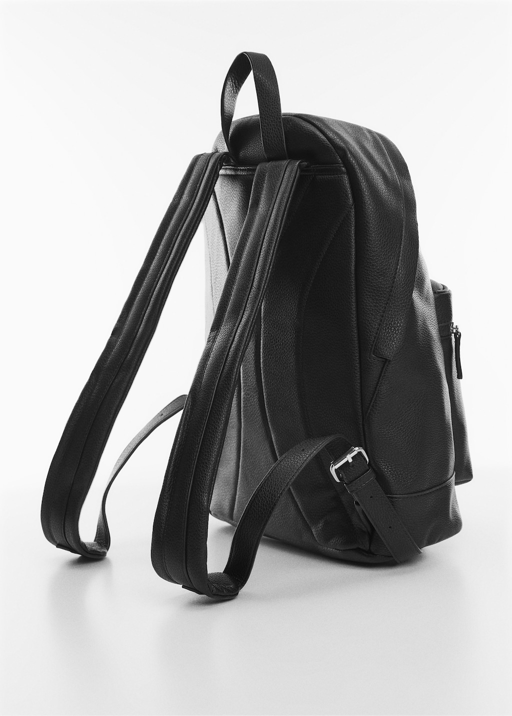 Leather-effect backpack - Medium plane