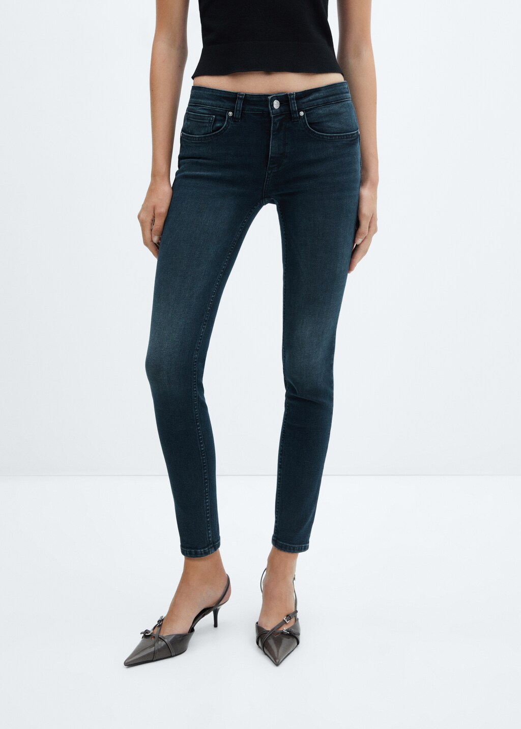 Skinny push-up jeans - Middenvlak