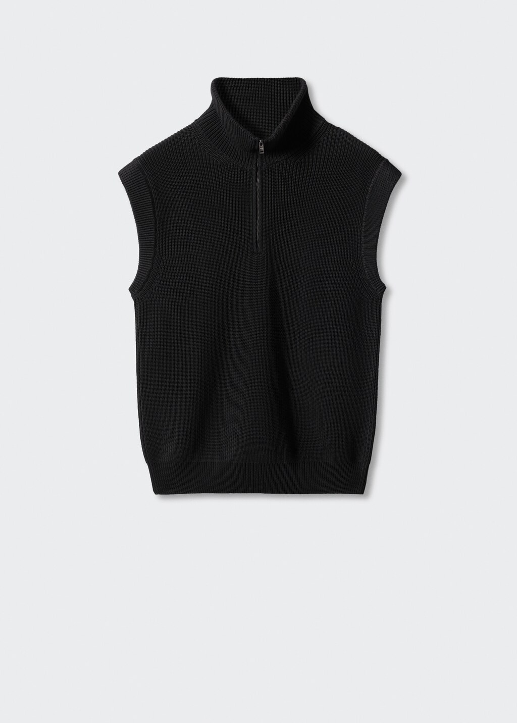 Perkins-neck gilet with zip  - Article without model