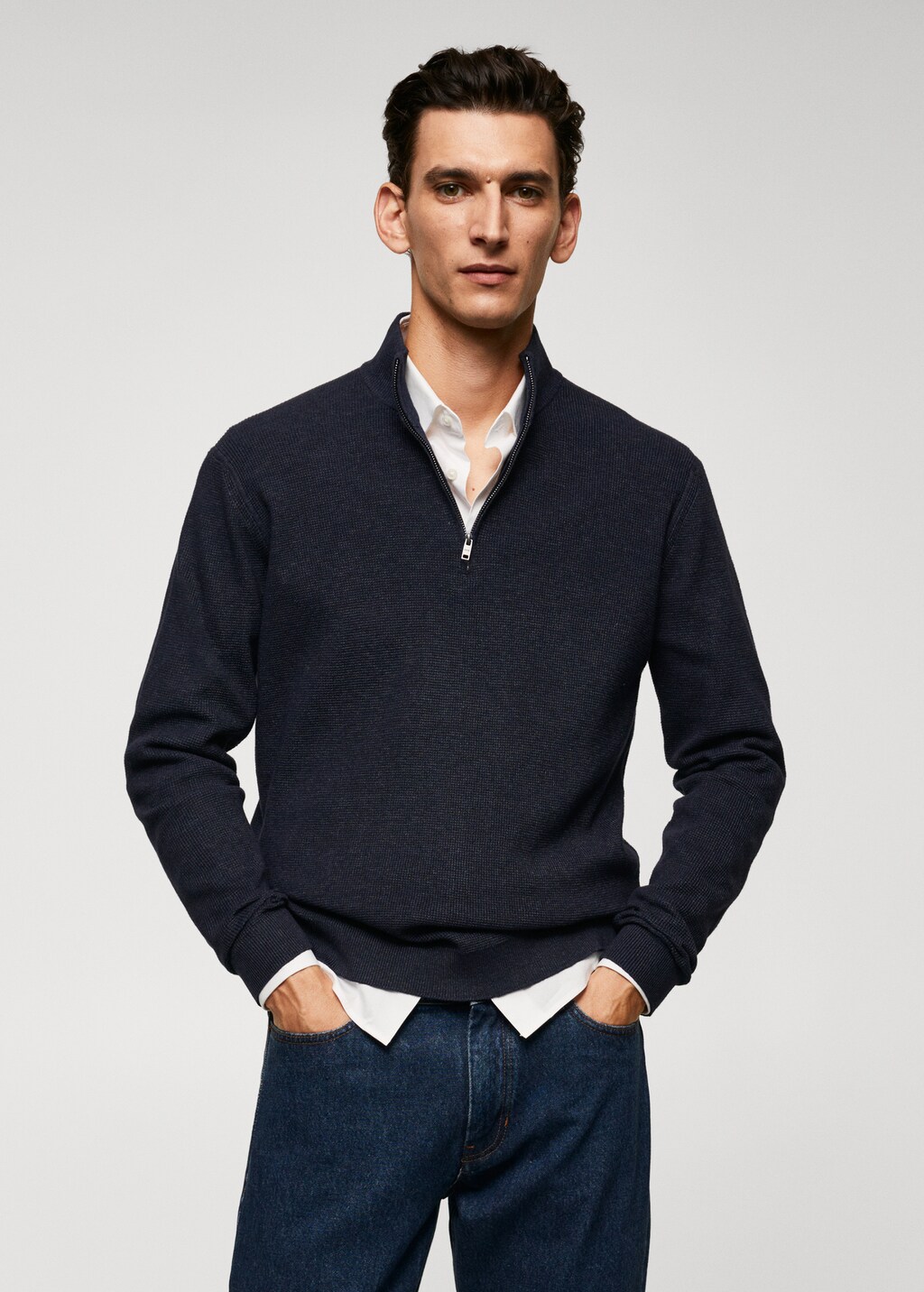 Perkins sweater with cowl neck - Medium plane