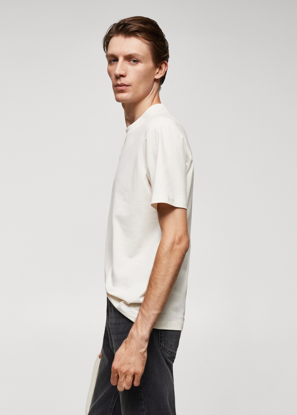 Basic 100% cotton t-shirt - Details of the article 2