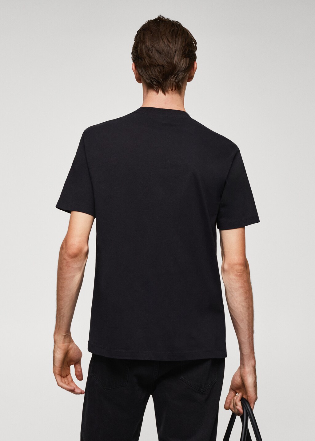 Basic 100% cotton t-shirt - Reverse of the article