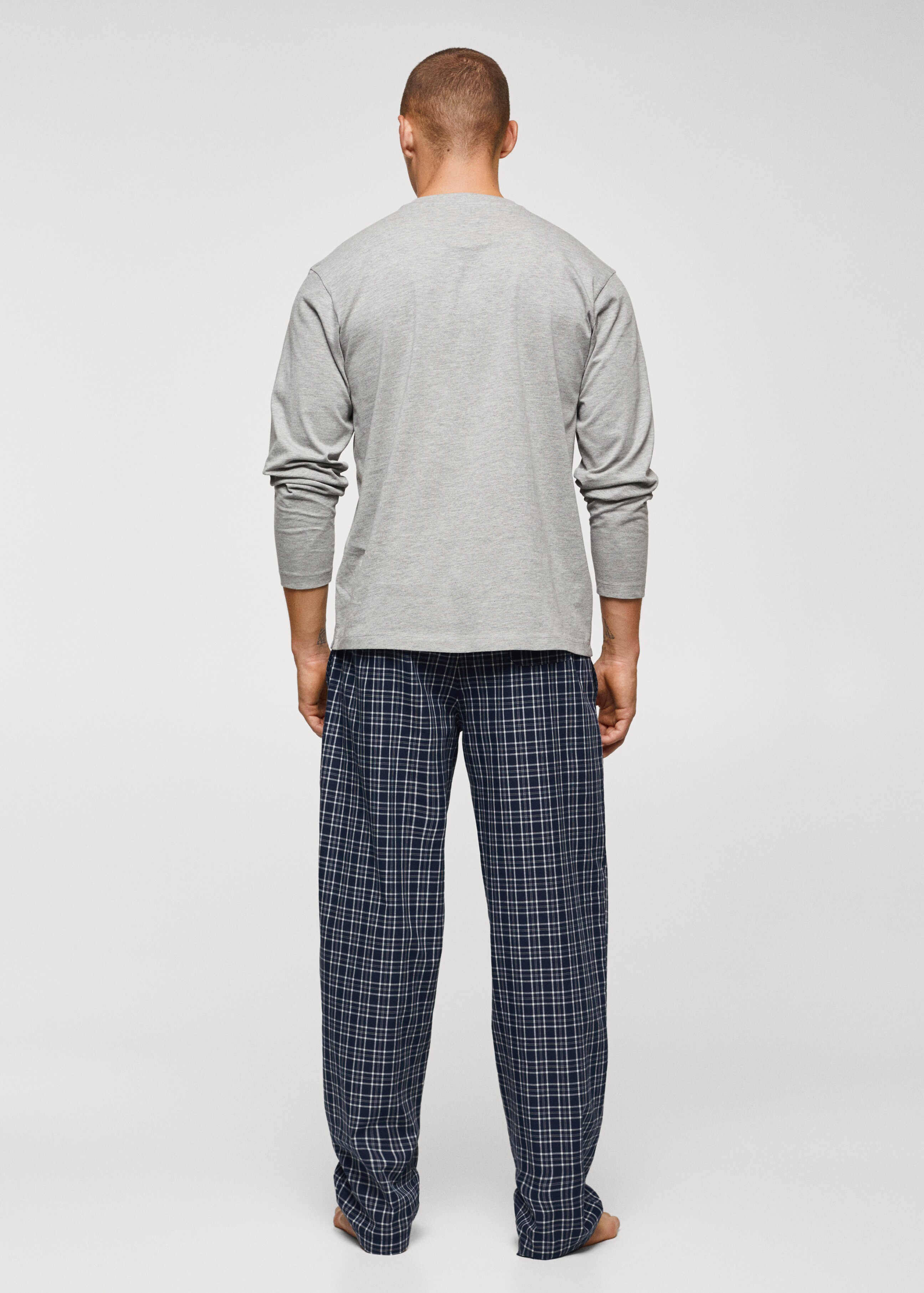 Pyjama-Pack aus gemusterter Baumwolle - Rückseite des Artikels