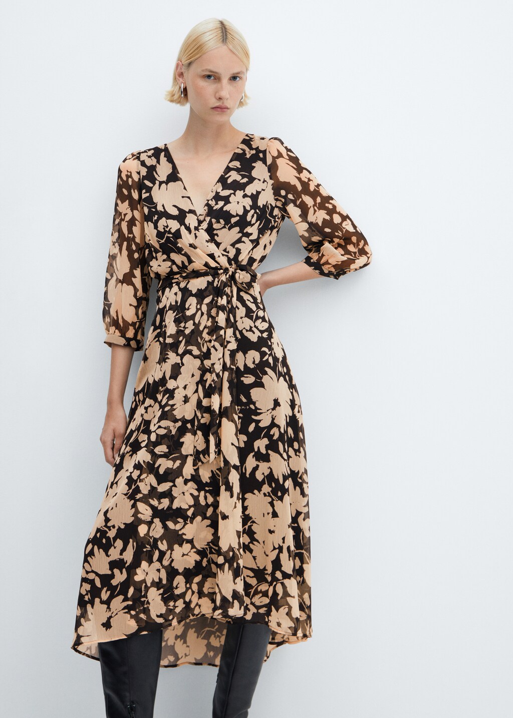 Flowy flower printed dress - Medium plane