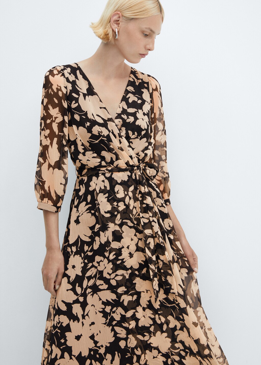 Flowy flower printed dress - Details of the article 2