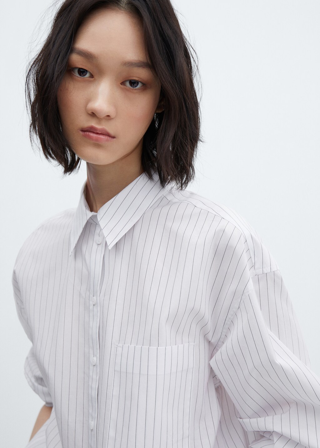 100% cotton striped shirt - Details of the article 1