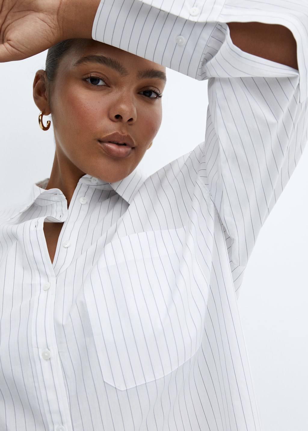 100% cotton striped shirt - Details of the article 4