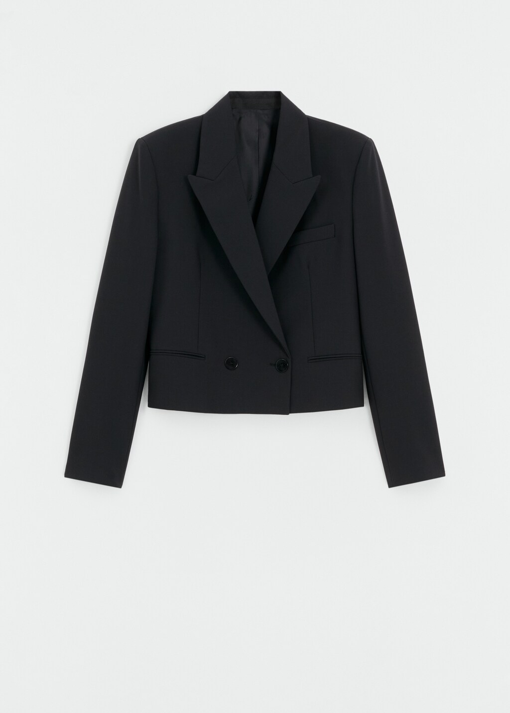 Cropped jacket with lapel  - Article without model