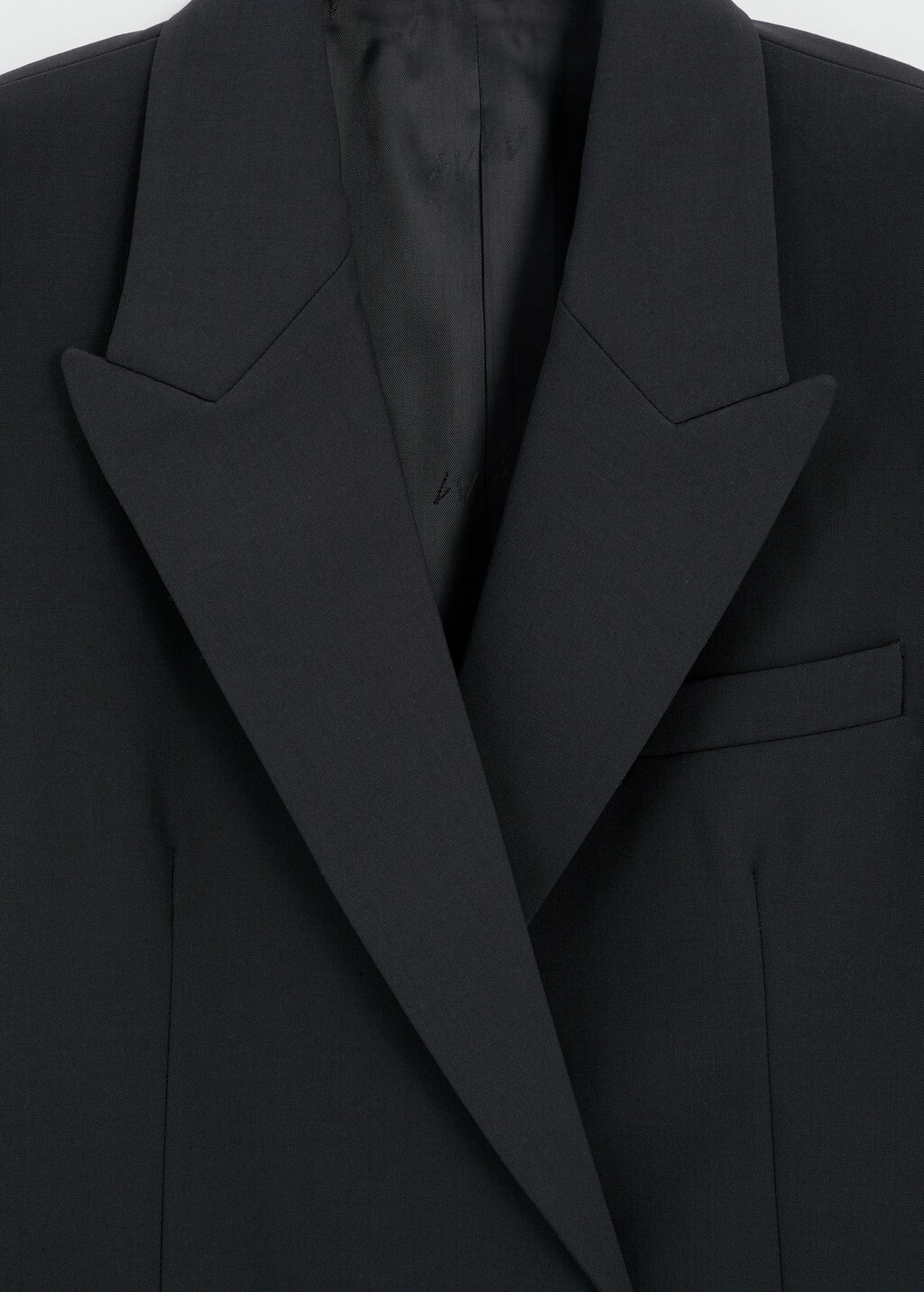 Cropped jacket with lapel  - Details of the article 8